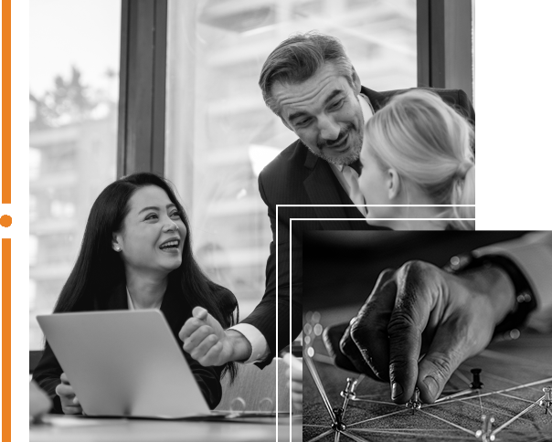 Evelogix professionals collaborating on a project